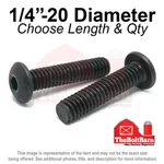 1/4"-20 Alloy Button Socket Head Cap Screws Bolts Black Oxide (pick Size & Qty). Fixed Price $850.37.