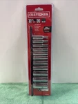 New Craftsman Deep Socket Set, 11-PIECE Sae, 3/8-INCH Drive, 6-POINT (CMMT12044). Fixed Price $36.00.