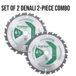 Denali 6-1/2" General Purpose 5/8 Arbor 18/24-TOOTH Combo Circular Saw Blades. Fixed Price $19.50.