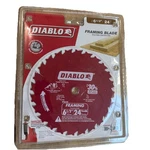 6-1/2 24T Framing Saw Blade Density Carbide Thin Kerf Diablo D0624X Pack. Fixed Price $24.95.
