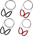 4 Pcs Stainless Steel Cable Saw, Metal Wire Hand Pocket 'red', 'black'. Fixed Price $11.94.