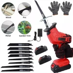 24V Cordless Reciprocating Saw Brushed With Battery & Charger 8 Blade. Fixed Price $35.99.