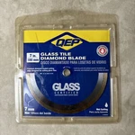 Qep 6-7006GLQ 7-INCH Continuous Rim Glass Tile Diamond Blade 7MM Height. Fixed Price $24.76.