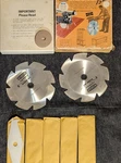 Sears Craftsman 9-3253 Dado Blade Set Thin Rim/ Satin Cut -antique. Fixed Price $29.98.