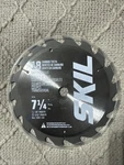 Skil 7-1/4" Saw Blade Carbide Teeth 75718 Rip & Crosscut. Fixed Price $5.00.
