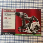 Nos Craftsman 3/8" Drill/driver And 5 1/2" Circular Saw Pc. Combo Kit 19.2V. Fixed Price $129.99.