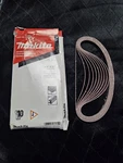 Makita A-34453 3/8" X 21" Abrasive Belt 60 Grit 10 Pack. Fixed Price $26.99.