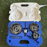 Lenox Hole Saw Kit: 11 Pieces, 2 7/16 Max. Cutting Dp, Carbide Tipped. Fixed Price $100.00.