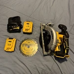 Dewalt 20V Max Circular Saw With Li-ion Batteries, Charger, And Blade. Fixed Price $240.49.