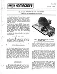 Delta Rockwell No. 31-200 Homecraft 8 1/2" Disc Sander PM-1723 Instructions. Fixed Price $20.24.