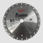 Milwaukee Framing 48-40-4108 6-1/2" X 24 Teeth Cordless Thin Kerf Saw Blade. Fixed Price $16.99.