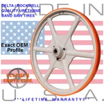 Delta / Rockwell 20" Orange Urethane Band Saw Tires Rplcs Oem 426040945002. Fixed Price $224.95.