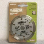 Rockwell 3-3/8 In. X 19/32 Versacut Diamond Saw Blade 6 Teeth Pc. Fixed Price $18.93.