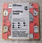Vintage Craftsman 93217 Triple Cutter Molding Head Set Dia 5/8 Arbor. Fixed Price $40.50.