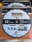 2X Ridgid 12INCH Xtr Masonry Dual Purpose. Diamond Saw Blade - Heavy Duty. Fixed Price $149.99.