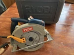 Ryobi 7-1/4" Corded Circular Saw With Laser CSB140LZ Storage Box. Fixed Price $20.00.