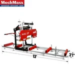 Mechmaxx 32'' Portable Sawmill,zonsen 459CC 15HP ENGINE,13FT Track Length, SM-32. Fixed Price $3399.00.