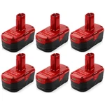6PACK 8 Ah For Craftsman C3 Xcp Lithium Battery 19.2V 130279005 PP2030 35702. Fixed Price $132.99.