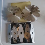 Vintage Vermont American Inch Dado Saw Blade Set 5/8 Arbor 7 Piece No. 366. Fixed Price $23.00.