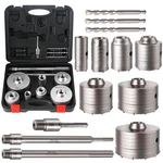 Zeliceka Concrete Hole Saw Kit With Upgraded Sds Plus & Max Shank, Silver. Fixed Price $106.11.