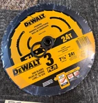 Pack Of 3 Dewalt 1/4" Carbide Teeth Framing Saw Blade - DWA171424. Fixed Price $45.50.