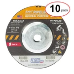 Sait 22130 4-1/2" X1/8" 5/8-11 Pipeline Grinding/cutting Wheel (10PACK). Fixed Price $55.80.