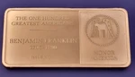 Franklin Mint 100 Greatest American Bronze Ingot Art Bars -pick Your Issue#. Fixed Price $29.30.