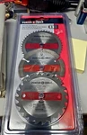 Porter Cable 3PC 3.5" Circular Multi-cutter Saw Blade Set Wood Metal PC338MULTI. Fixed Price $12.95.