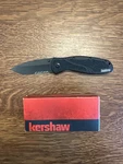 Kershaw Blur 1670TBLKST Folding Knife, 3.4" Partially Serrated Blade, Alu Handle. Fixed Price $84.99.