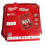 Milwaukee Dozer Plumbers Hole Saw 10 Pc Set Bi Metal Kit Usa 49-22-4145. Fixed Price $59.99.