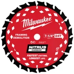 Milwaukee 48-40-0753 7-1/4 24T Nitrus Carbide Framing Circular Saw Blade Pk. Fixed Price $74.97.