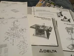 Delta 12" Drill Press 11-990 Bench Grinder 10" Saw 36-540 Instruction Manual Lot. Fixed Price $25.55.