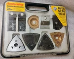 Rockwell Sonicrafter Oscillating Accessories Kit, Blades, Rasps, Sanders - New. Fixed Price $120.00.