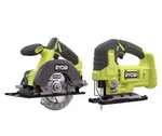 Ryobi One+ 18V Cordless 2-TOOL Combo Kit W/ 5-1/2 In. Circular Saw & Jig. Fixed Price $89.99.
