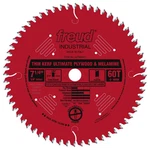 Freud 7-1/4 In. X 60T Thin Kerf Ultimate Plywood & Melamine Blade. Fixed Price $64.99.