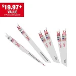 (6-PIECE) Milwaukee Reciprocating Saw Blade Set, Assorted. Fixed Price $33.26.