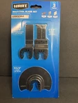 New Hart 3-PIECE Multi-tool Flush Plunge Cut Blade Set Compatible W/ Most Brands. Fixed Price $10.00.