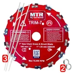 Mtr Saw Chain Tooth Brush Cutter Blades Circular Weed Eater Trim.... Fixed Price $46.25.