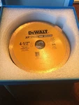 Lot Of Dewalt 4.5" X 20MM Arbor DW861W Tile Porcelain Diamond Blade Brand New. Fixed Price $200.00.