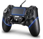 PS4/ Pc Doubleshock Wired Controller, Black/blue. Fixed Price $15.99.
