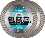 E-07222 X-lock 4-1/2" Turbo Rim Diamond Blade For Masonry Cutting, 2/PK. Fixed Price $32.95.