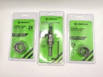 Greenlee 1-1/8 & 1-3/8 Stainless Steel Carbide-tip Hole Cutter Plus Arbor. Fixed Price $59.95.
