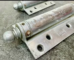 Vintage Chicago Triplex 4X3 Spring Hinges Double Action Saloon Door Pair. Fixed Price $50.00.