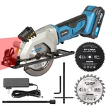 Cordless Circular Saw 4-1/2 3400RPM Laser Guide Blades Blue GA97630 1-11. Fixed Price $89.99.