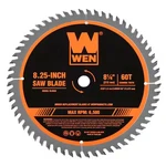 8.25 In. 60-TOOTH Professional Woodworking Saw Blade Miter Table Fine-finish Wen. Fixed Price $23.80.