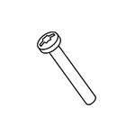 Original Milwaukee Part # 05-86-0300 M3 X 22.5 Slotted Screw. Fixed Price $12.82.