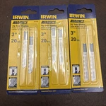(6-PK) Irwin Tools Jig Saw Blades U-shank Tpi 3-1/4" 3071320. Fixed Price $14.00.