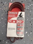 Freud Diablo DCB130VGPS03G Pack (3) Sanding Belts X Assorted Grits 7841372. Fixed Price $10.00.