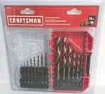 Craftsman Drill Bit Set, Gold Oxide, 14-PIECE (CMAM2214). Fixed Price $18.99.