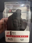 Safariland 7378-283 Als Concealment Holster Belt Black, Right-hand Glock 19/23. Fixed Price $65.00.